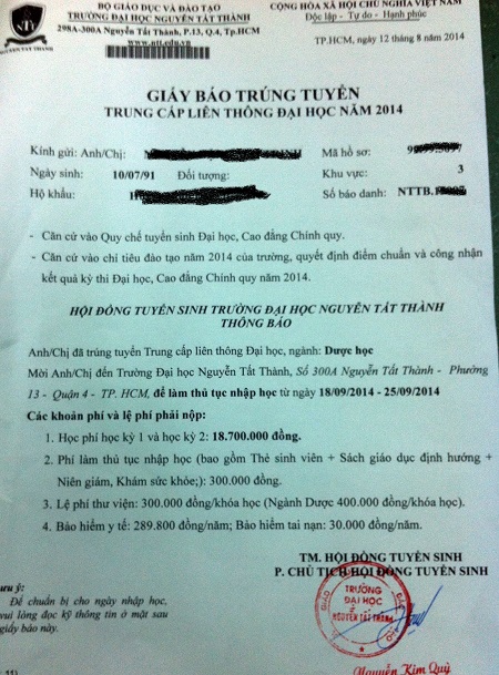 Không thi, tự dưng được báo trúng tuyển đại học